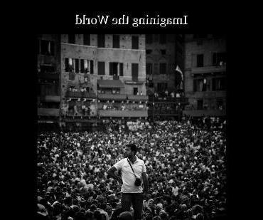 Cover of book with photo of man standing in a crowd and text